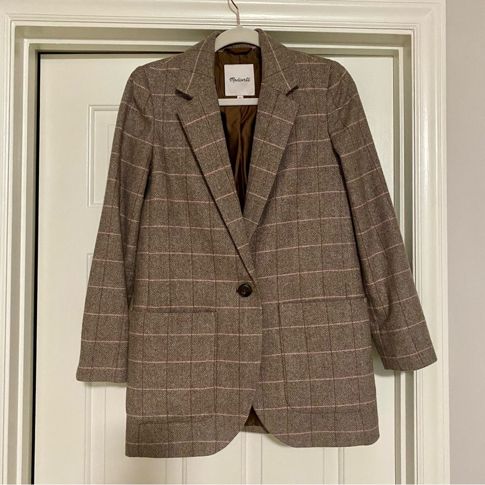Madewell Larsen Blazer in plaid - XS